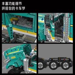 MouldKing 13201 Peter American Truck Xếp hình lắp ráp ghép mô hình Peter American Truck