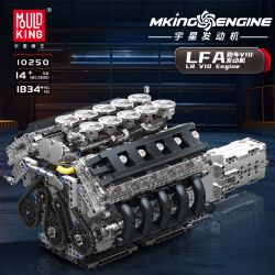 MouldKing 10250 LR V10 Engine Xếp hình lắp ráp ghép mô hình Động cơ xe thể thao LFA