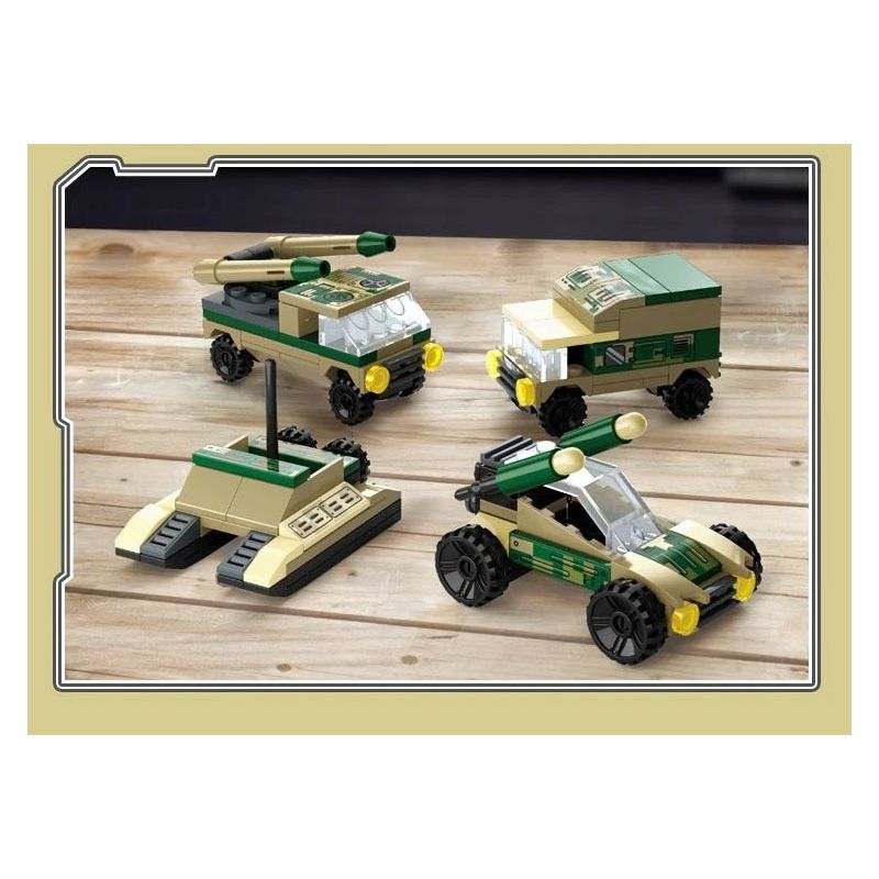 GUDI 40407 Xếp hình lắp ráp ghép mô hình Type 99 Buổi chiến đấu chính tám trong một