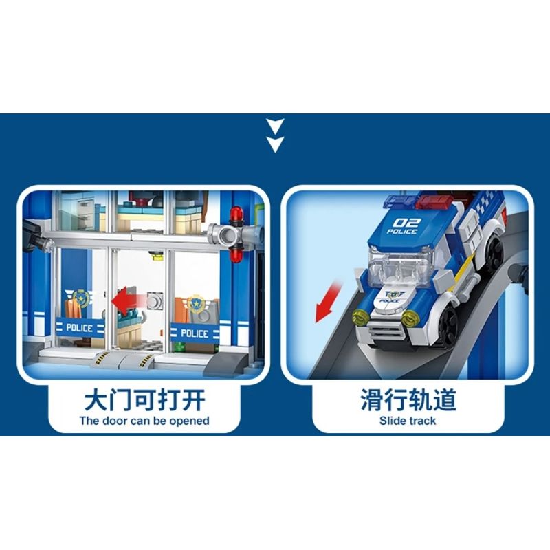 Forange FC3339 Xếp hình lắp ráp ghép mô hình Tòa nhà cảnh sát