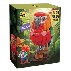 Zoin GK107 Macaw Xếp hình lắp ráp ghép mô hình Sáng tạo không giới hạn: Một Macaw có thể học nói để nói
