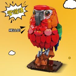 Zoin GK107 Macaw Xếp hình lắp ráp ghép mô hình Sáng tạo không giới hạn: Một Macaw có thể học nói để nói