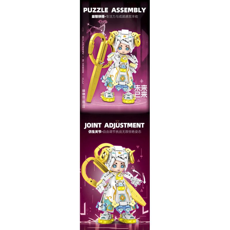 minGDi LEIBAO 8826 Zodiac Sign Xếp hình lắp ráp ghép mô hình Mười hai cung hoàng đạo của thế hệ sáng tạo: Bạch Dương