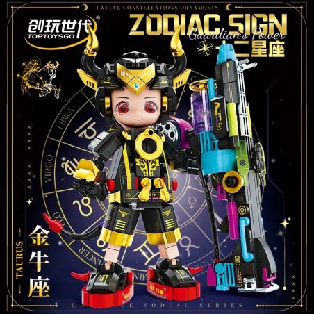 minGDi LEIBAO 8827 Zodiac Sign Xếp hình lắp ráp ghép mô hình Mười hai cung hoàng đạo của thế hệ sáng tạo: Kim Ngưu