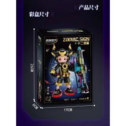 minGDi LEIBAO 8827 Zodiac Sign Xếp hình lắp ráp ghép mô hình Mười hai cung hoàng đạo của thế hệ sáng tạo: Kim Ngưu