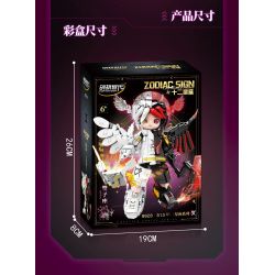 minGDi LEIBAO 8828 Zodiac Sign Xếp hình lắp ráp ghép mô hình Mười hai cung hoàng đạo của thế hệ sáng tạo: Song Tử