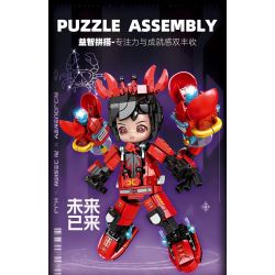 minGDi LEIBAO 8829 Zodiac Sign Xếp hình lắp ráp ghép mô hình Mười hai cung hoàng đạo của thế hệ sáng tạo: ung thư