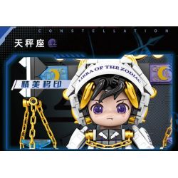 minGDi LEIBAO 8832 Zodiac Sign Xếp hình lắp ráp ghép mô hình Mười hai cung hoàng đạo của thế hệ sáng tạo: Thiên Bình