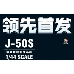 Sluban M38-B1587 J-50S Xếp hình lắp ráp ghép mô hình Khu vực chơi mô hình: Máy bay chiến đấu tàng hình thế hệ thứ sáu của J-50s 1:44