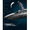 Sluban M38-B1587 J-50S Xếp hình lắp ráp ghép mô hình Khu vực chơi mô hình: Máy bay chiến đấu tàng hình thế hệ thứ sáu của J-50s 1:44