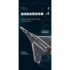 Sluban M38-B1587 J-50S Xếp hình lắp ráp ghép mô hình Khu vực chơi mô hình: Máy bay chiến đấu tàng hình thế hệ thứ sáu của J-50s 1:44