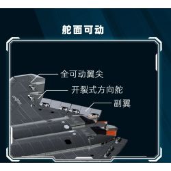 Sluban M38-B1587 J-50S Xếp hình lắp ráp ghép mô hình Khu vực chơi mô hình: Máy bay chiến đấu tàng hình thế hệ thứ sáu của J-50s 1:44