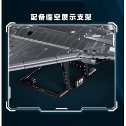 Sluban M38-B1587 J-50S Xếp hình lắp ráp ghép mô hình Khu vực chơi mô hình: Máy bay chiến đấu tàng hình thế hệ thứ sáu của J-50s 1:44