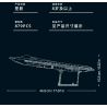 Sluban M38-B1587 J-50S Xếp hình lắp ráp ghép mô hình Khu vực chơi mô hình: Máy bay chiến đấu tàng hình thế hệ thứ sáu của J-50s 1:44
