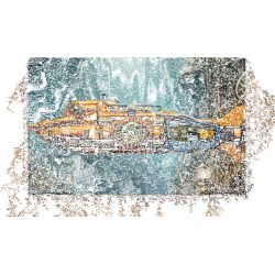 Pantasy 85029 Steampunk The Nautilus Xếp hình lắp ráp ghép mô hình Steampunk: Nautilus