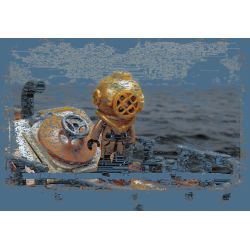 Pantasy 85029 Steampunk The Nautilus Xếp hình lắp ráp ghép mô hình Steampunk: Nautilus