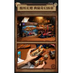 Pantasy 85029 Steampunk The Nautilus Xếp hình lắp ráp ghép mô hình Steampunk: Nautilus