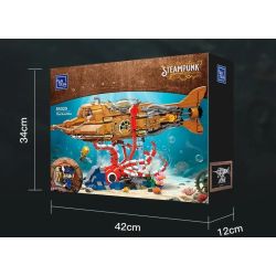 Pantasy 85029 Steampunk The Nautilus Xếp hình lắp ráp ghép mô hình Steampunk: Nautilus