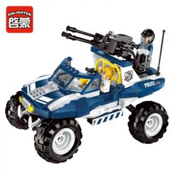 Enlighten 1915 Qman 1915 non  TẤN CÔNG TỘI PHẠM BAY BẰNG TÊN LỬA CÁ NHÂN bộ đồ chơi xếp lắp ráp ghép mô hình Police POLICE BATTLE FORCE Cảnh Sát 356 khối