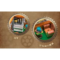 Pantasy 85029 Steampunk The Nautilus Xếp hình lắp ráp ghép mô hình Steampunk: Nautilus