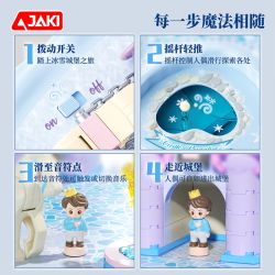 JAKI AK029 Xếp hình lắp ráp ghép mô hình Lâu đài băng và tuyết