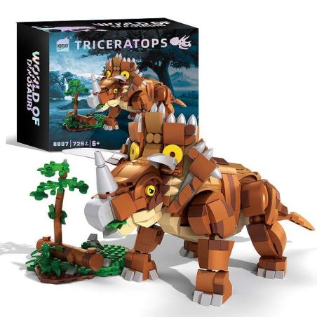 Mentojoy 8807 Triceratops Xếp hình lắp ráp ghép mô hình Triceratops