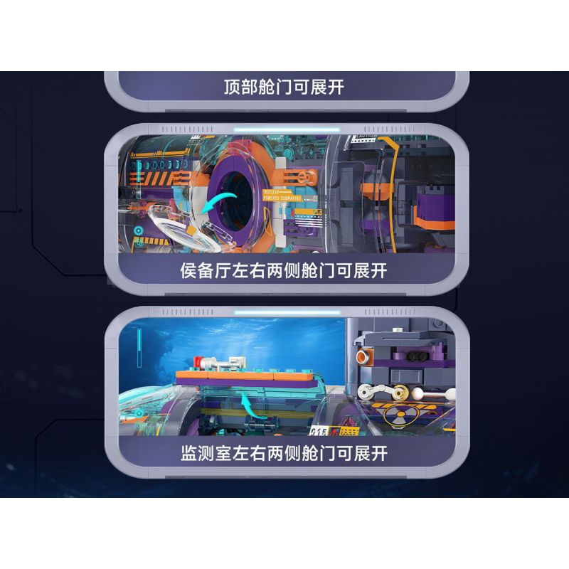 IBLOCK IB1202 1202 LINH HỒN QUỐC GIA TĂNG CỦA VŨ KHÍ HẠNG NẶNG TÀU NGẦM CHẠY BẰNG NĂNG LƯỢNG HẠT NHÂN bộ đồ chơi xếp lắp ráp ghép mô hình Military Army NUCLEAR SUBMARINE Quân Sự Bộ Đội