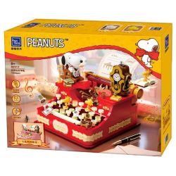 Pantasy 86917 Peanuts Xếp hình lắp ráp ghép mô hình máy đánh chữ snoopy