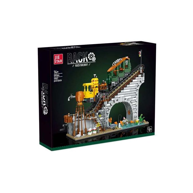JIESTAR 59164 Rack Railway Xếp hình lắp ráp ghép mô hình giá đường sắt JIESTAR 59164 Rack Railway Xếp hình lắp ráp ghép mô hình giá đường sắt
