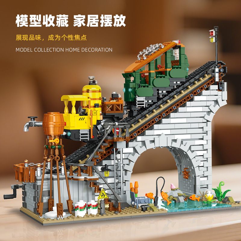JIESTAR 59164 Rack Railway Xếp hình lắp ráp ghép mô hình giá đường sắt JIESTAR 59164 Rack Railway Xếp hình lắp ráp ghép mô hình giá đường sắt