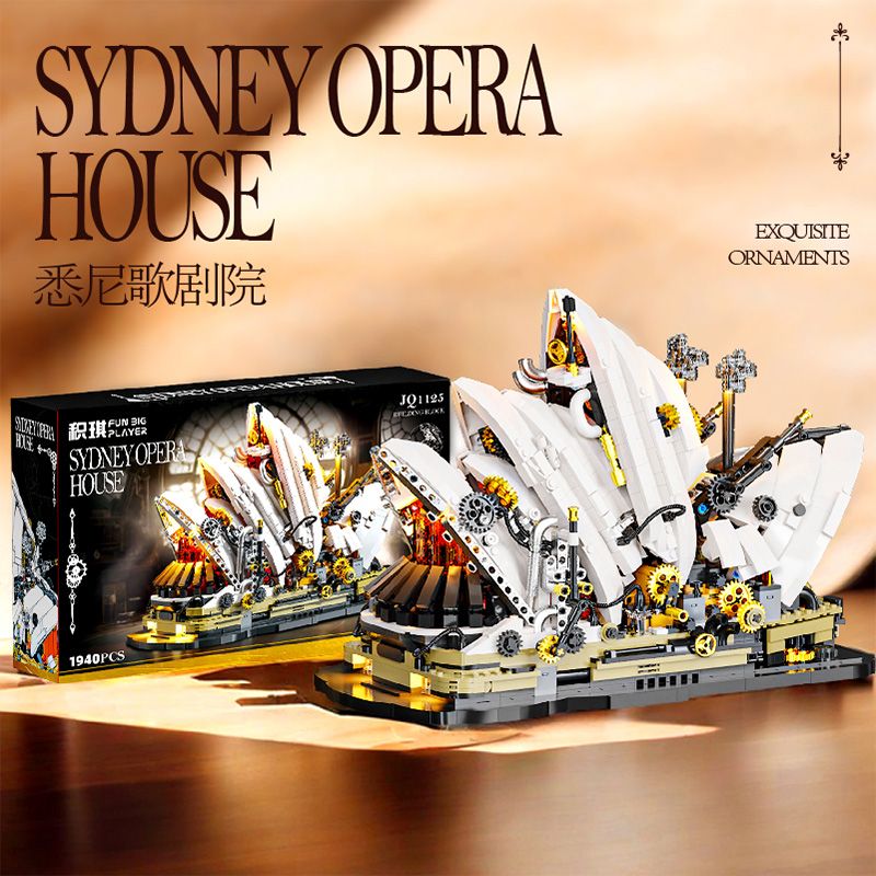 Jiqi JQ1125 Sydney Opera House Xếp hình lắp ráp ghép mô hình Steampunk: Nhà hát Opera Sydney Jiqi JQ1125 Sydney Opera House Xếp hình lắp ráp ghép mô hình Steampunk: Nhà hát Opera Sydney