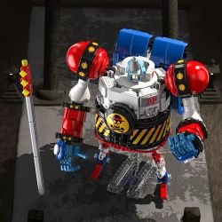 Jiqi JQ1105 Xếp hình lắp ráp ghép mô hình One Piece: Tướng quân Franky Mecha