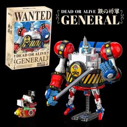 Jiqi JQ1105 Xếp hình lắp ráp ghép mô hình One Piece: Tướng quân Franky Mecha