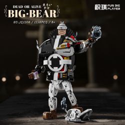 Jiqi JQ1106 Xếp hình lắp ráp ghép mô hình One Piece: Gấu lớn
