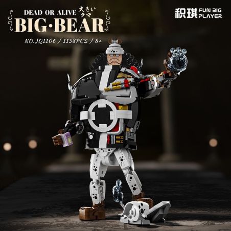 Jiqi JQ1106 Xếp hình lắp ráp ghép mô hình One Piece: Gấu lớn