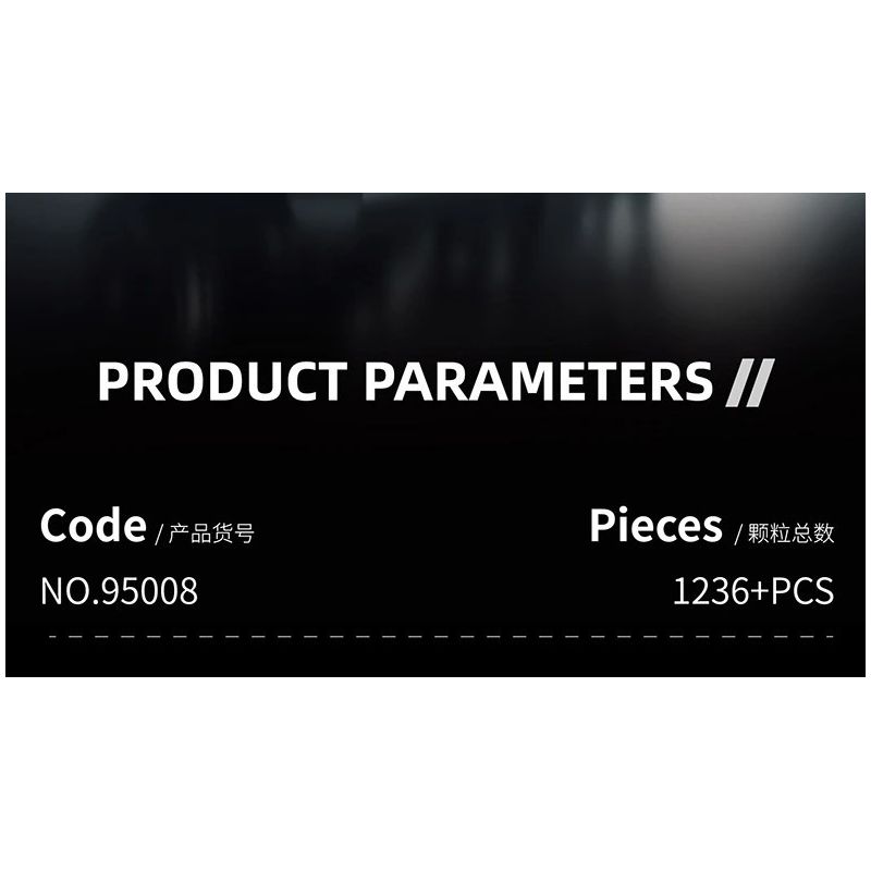 12GO 95008 Xếp hình lắp ráp ghép mô hình động cơ xe tăng hổ