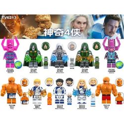 TV TV1103 TV TV6213 TV TV1104 TV TV1105 TV TV1106 TV TV1107 TV TV1109 TV TV1108 TV TV1110 TV TV1112 TV TV1111 The Fantastic Four Xếp hình lắp ráp ghép mô hình Fantastic Four Minifigures 10 loại