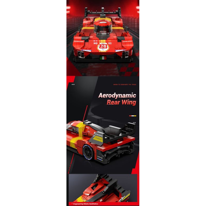 EIKEE Y26001 Xếp hình lắp ráp ghép mô hình Xe lưới 499P 16