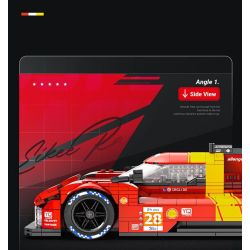 EIKEE Y26001 Xếp hình lắp ráp ghép mô hình Xe lưới 499P 16