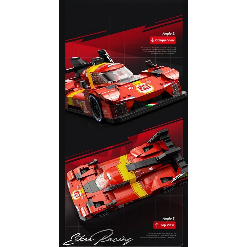 EIKEE Y26001 Xếp hình lắp ráp ghép mô hình Xe lưới 499P 16