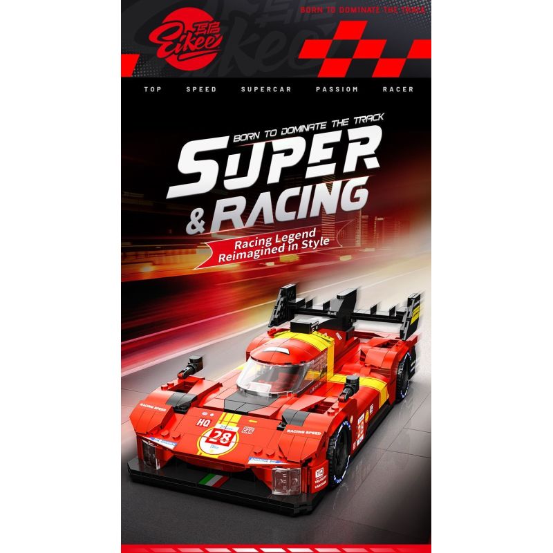 EIKEE Y26001 Xếp hình lắp ráp ghép mô hình Xe lưới 499P 16