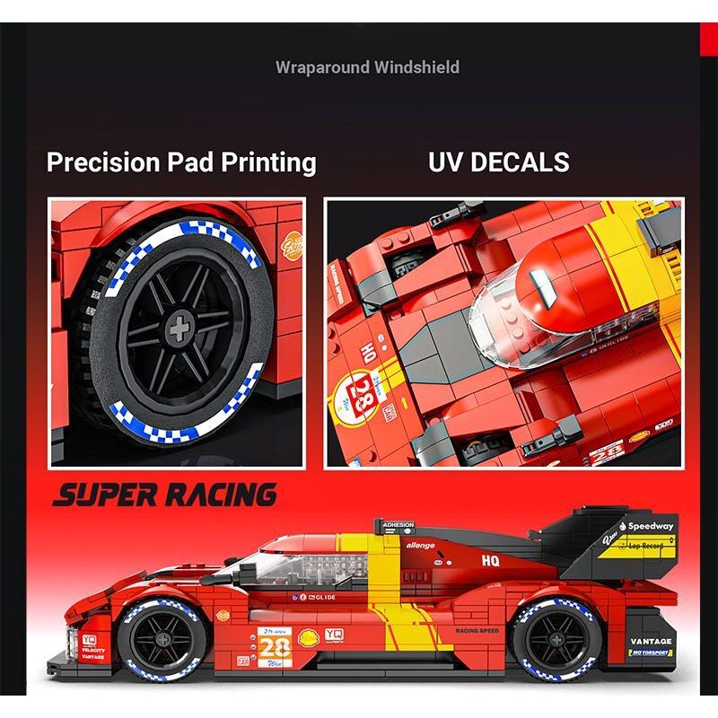 EIKEE Y26001 Xếp hình lắp ráp ghép mô hình Xe lưới 499P 16