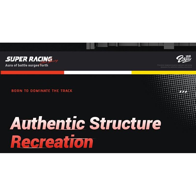 EIKEE Y26001 Xếp hình lắp ráp ghép mô hình Xe lưới 499P 16