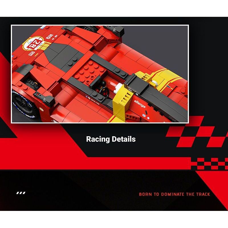 EIKEE Y26001 Xếp hình lắp ráp ghép mô hình Xe lưới 499P 16