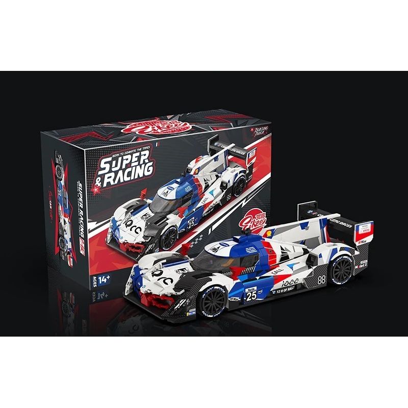 EIKEE Y26002 Xếp hình lắp ráp ghép mô hình Xe lưới điện V8 16