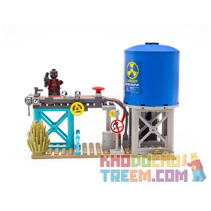 Enlighten 1913 Qman 1913 non  CẢNH SÁT ĐỌ SÚNG VỚI TOÁN CƯỚP bộ đồ chơi xếp lắp ráp ghép mô hình Police POLICE BATTLE FORCE 394 khối