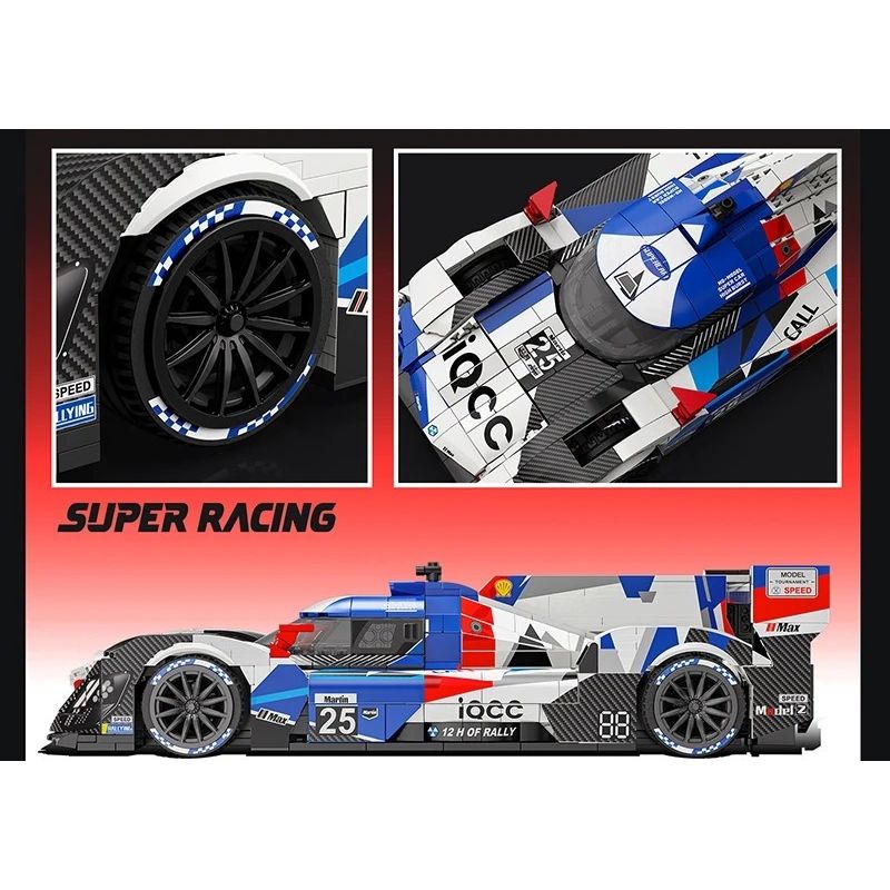 EIKEE Y26002 Xếp hình lắp ráp ghép mô hình Xe lưới điện V8 16