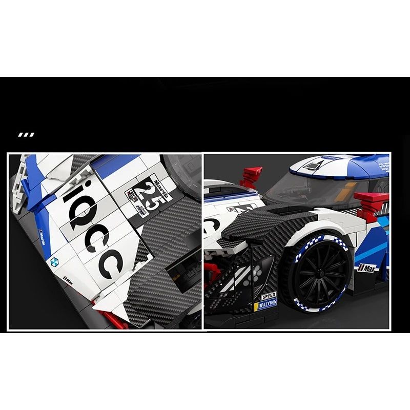 EIKEE Y26002 Xếp hình lắp ráp ghép mô hình Xe lưới điện V8 16