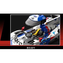 EIKEE Y26002 Xếp hình lắp ráp ghép mô hình Xe lưới điện V8 16