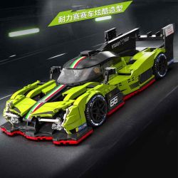 EIKEE Y26003 Xếp hình lắp ráp ghép mô hình Xe ô tô Lamborghini SC63 16 lưới